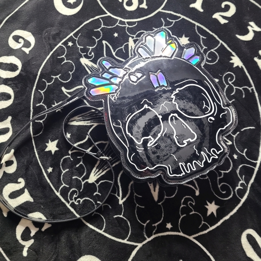Killstar Skull Druzy Crystal purse/backpack💀
